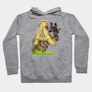 Birthday-Capital Monogram -letter A Hoodie